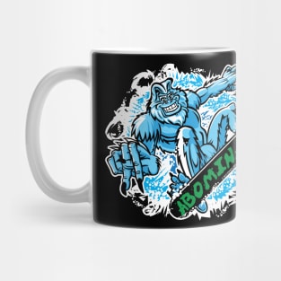 Abominable Snowman Snowboarder Mug